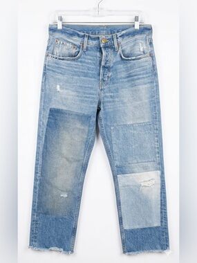 B SIDES Denim Patchwork Jeans Sz 27